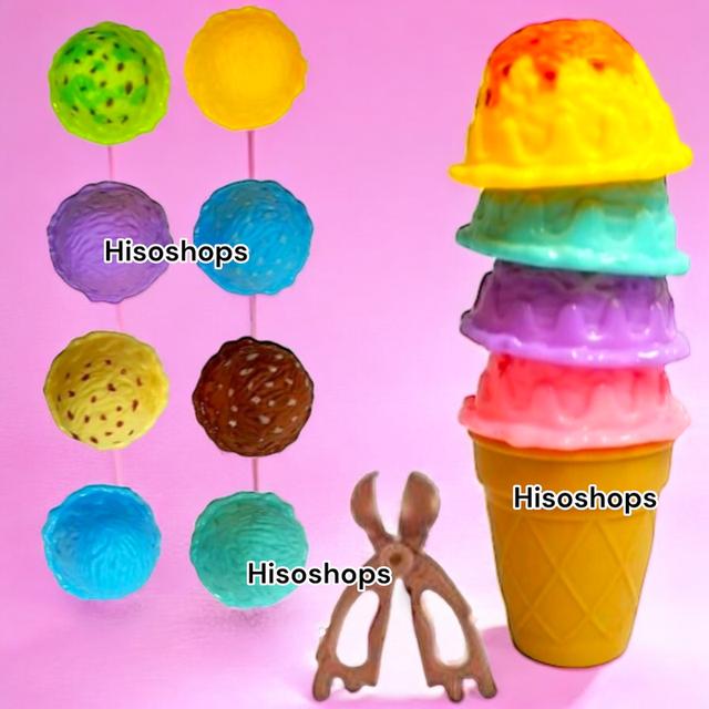 Mini Ice Cream Tower ไอศกรีมทาวเวอร์ 15 ชิ้น เสริมจินตนาการ สีสันสดใส เล่นเพลินได้ทั้งวัน 8