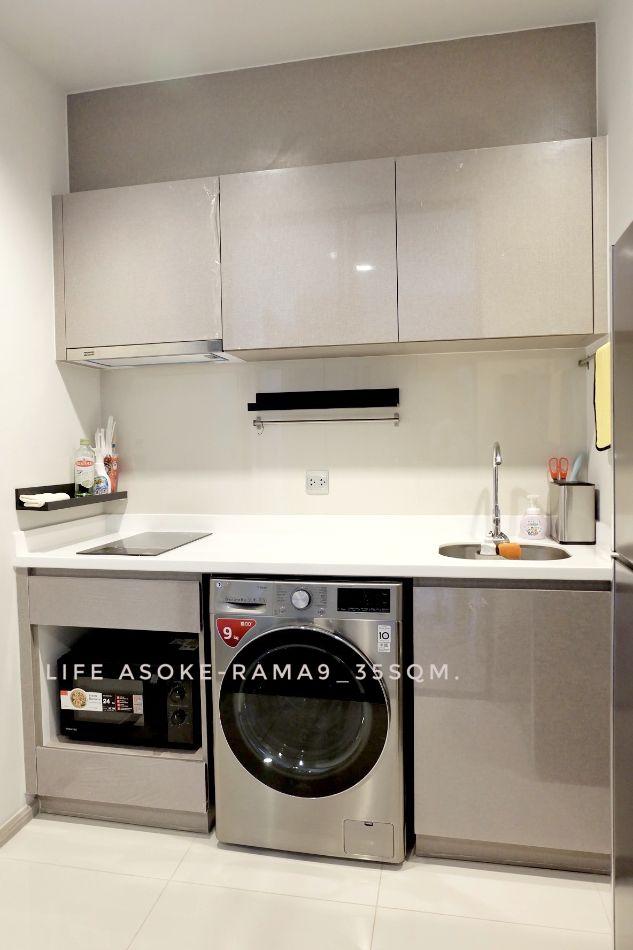 ให้เช่า คอนโด available 1 bedroom plus nice room Life Asoke - Rama 9 : ไลฟ์ อโศก พระราม 9 35 ตรม. near MRT Rama9 and Cen 5