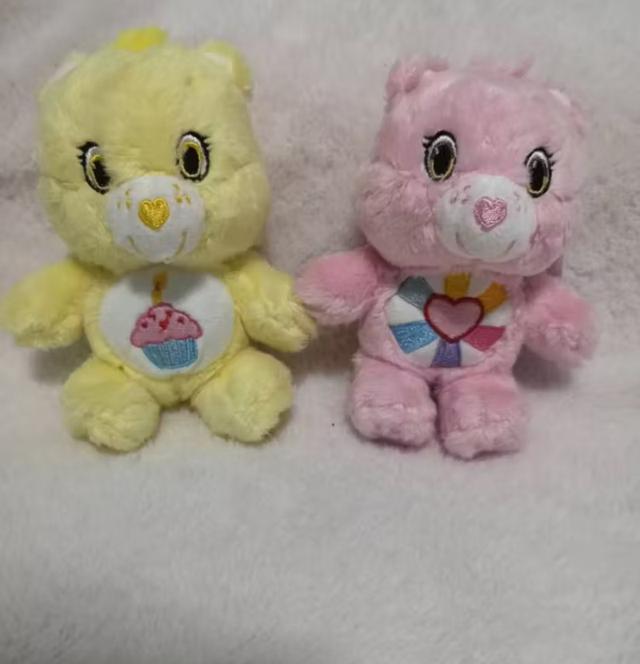 ขายคู่ตุ๊กตาหมี Care Bears สีชมพูและเหลือง