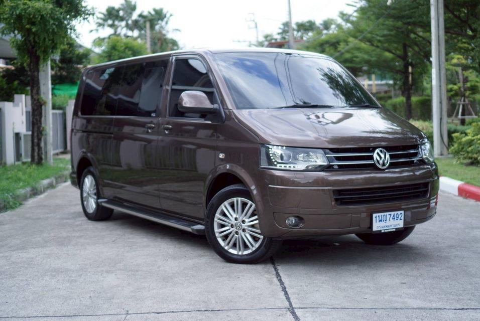 Volkswagen Caravelle T5 Minor Change 2015 สีน้ำตาล รถประวัติครบ รูปที่ 3