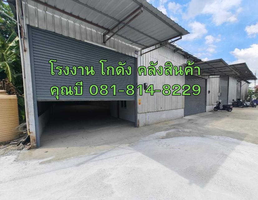 ให้เช่า โรงงาน โกดัง คลังสินค้า ขนาดเริ่มต้น 100 ตร.ม. ถึง 1500 ตร.ม. แถวแคราย นาดี คลองมะเดื่อ บางน้ำจืด จ.สมุทรสาคร 1