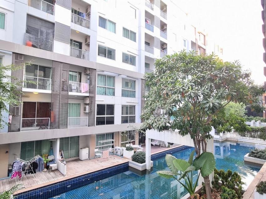 คอนโด เอ สเปซ สุขุมวิท 77 ใกล้ MRT ศรีนุช 45.68 ตารางเมตร 1 นอน ชั้น1 วิวสระส่วนตัว ตึกF ตกแต่งครบ 10