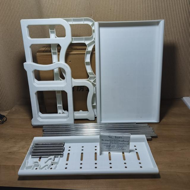 ชั้นวางของตั้งโต๊ะ สีขาว รูปที่ 5