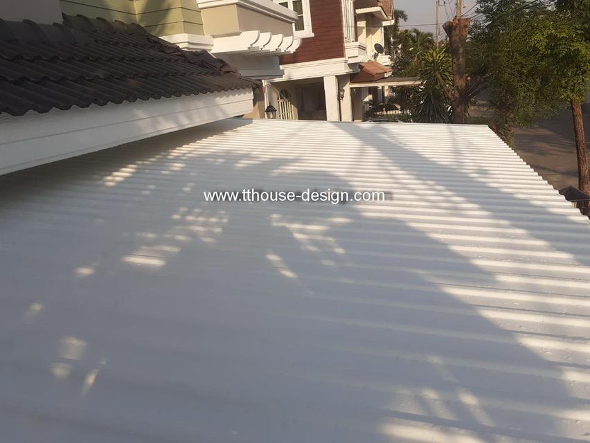 รับเหมาต่อเติม โครงหลังคา กันสาด ห้องครัว เทพื้น ปูกระเบื้อง Line dddesign23 9