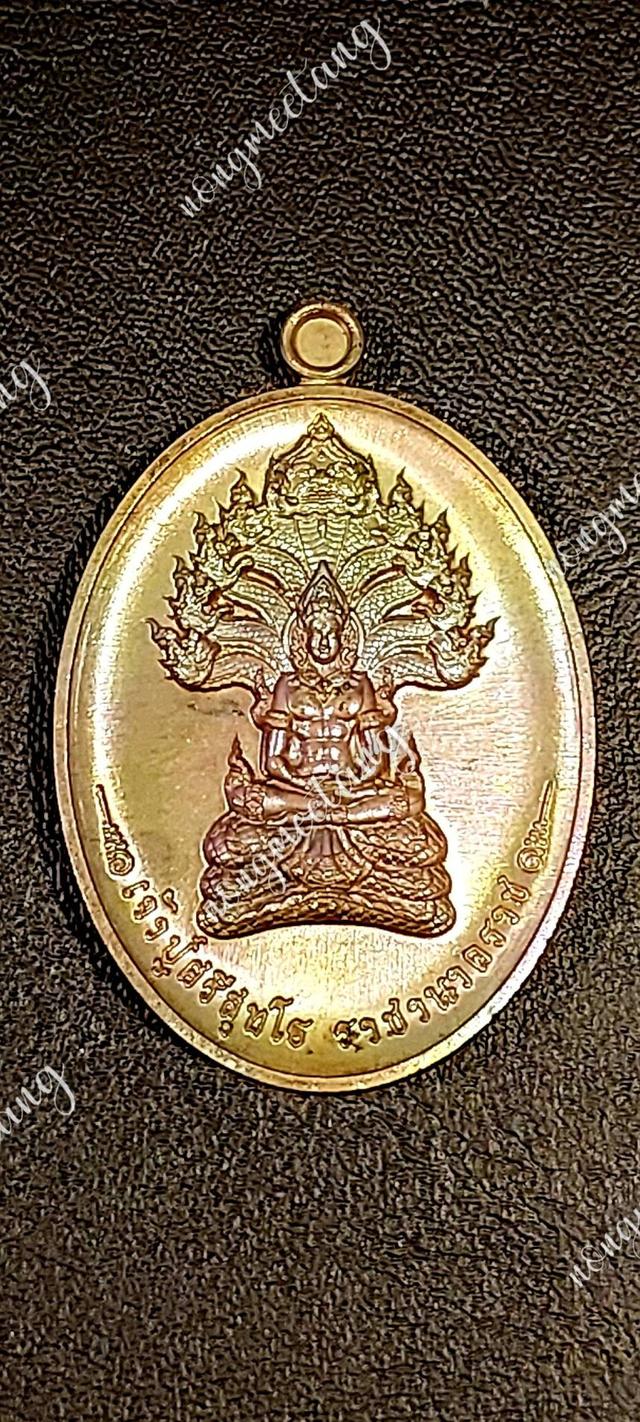 เหรียญ เศรษฐีนาคราชพ่อปูศรีสุทโธ นาคารช เนื้อชนวนผิวรุ่ง เลข ๑๙๓คำชะโนด วังนาคิน อ.บ้านดุงจ.อุดรธานี #ปลุกเสก4วาระ