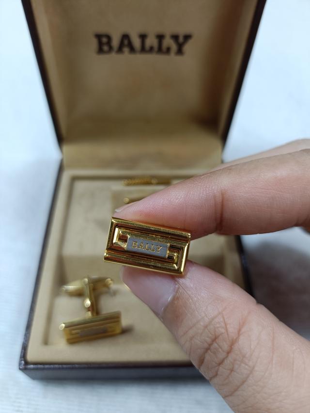 💫Cufflinks คัฟลิงค์ +Tie tack เข็มกลัดติดเนคไท แบรนด์  BALLY แท้ 💯 💫 รูปที่ 5