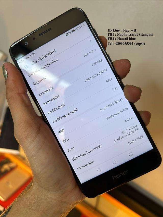 Huawei Honor 8 Standard Edition เดิมๆ สภาพสวย สเปคดี กล้องสวย ใช้งานปกติ ได้ทุกซิม