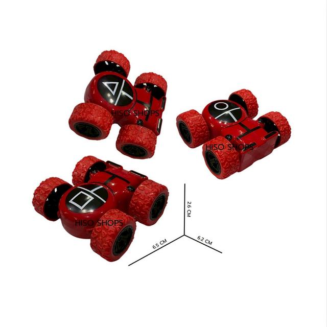 รถตีลังกา 4WD VEHICLE ROLL ลาย Squid Game รถเล่นมือ กลับหัวหมุนได้ 180° ของเล่นมาใหม่จากหนังดัง 5