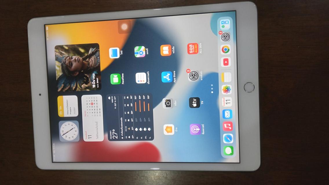 iPad Gen 8 Silver 32GB WiFi + Cellular (ใส่ซิมได้) ไม่มีกล่อง ไม่ติด iCould รูปที่ 2