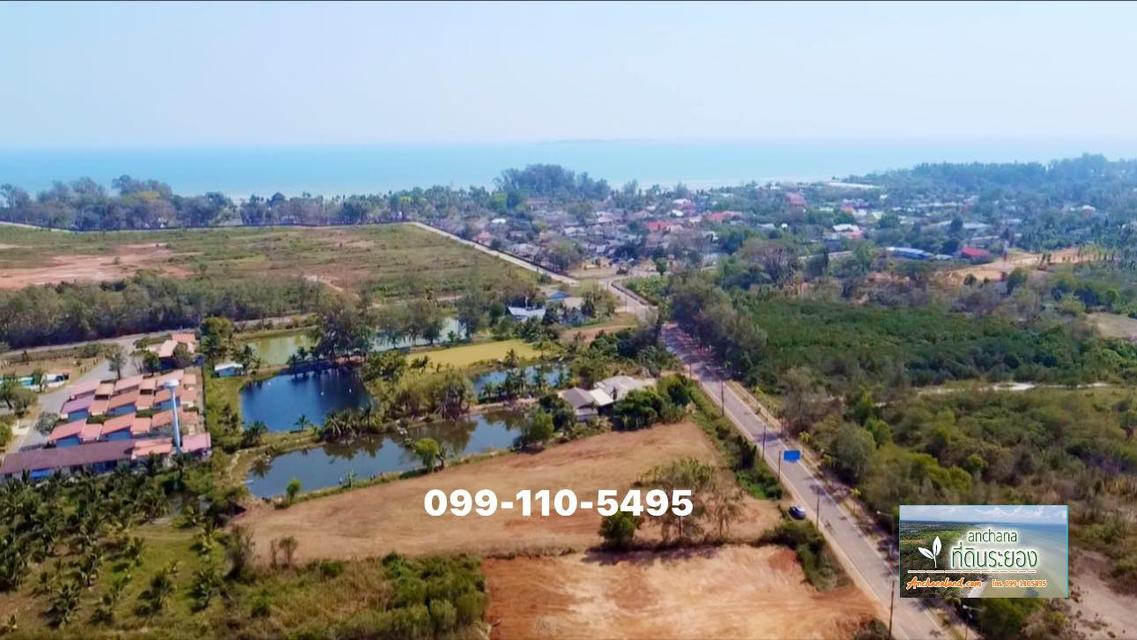 ที่ดินใกล้ทะเล ทำเลศักยภาพติดถนนบูรพาชลทิต ใกล้ แหลมแม่พิมพ์ จังหวัดระยอง 3 ไร่ 40 ตร.วา เหมาะซื้อเก็บ สร้างบ้าน พูลวิลล่า หมู่บ้าน ลงทุน 5