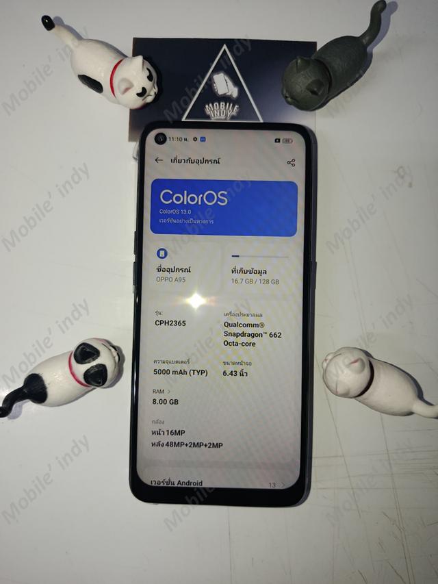 🎉 OPPO A95 (CPH2365) 8+8/128 สี ดำ 🎉