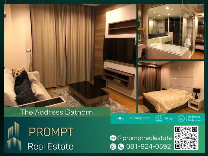 ST12344 - The Address Sathorn - 56 sqm - BTS Chong Nonsi - BTS Saint Louis - Sathorn Square