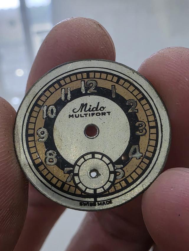 A.อะไหล่ หน้าปัด MIDO มิโด้ 2เข็มครึ่ง WATCH PARTS นาฬิกา ของเก่าเก็บ สวยหายากรุ่นเก่า ขายตามสภาพ พร้อมส่ง