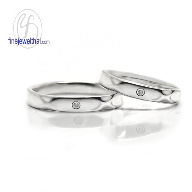 Finejewelthai แหวนคู่ เพชรแท้ เบลเยี่ยมคัท พร้อมใบรับรอง DGS5 2