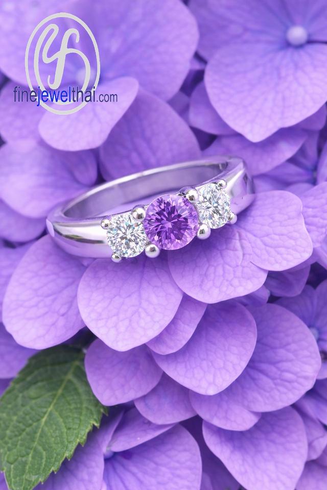 Finejewelthai แหวนอะเมทิสต์ พลอยแท้ เสริมมงคลด้านความรัก