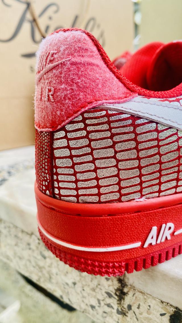 Nike Air Force 1 Low  Snake Lizard 315115-615 ❤️Red Women's Sneakers 2009 Size 7 US 38/24 13