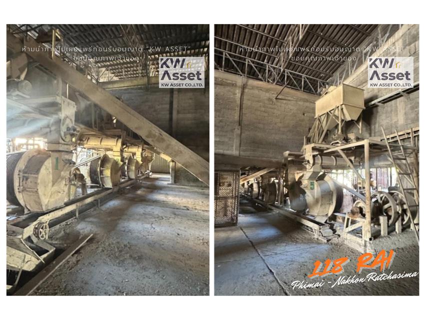 ขายที่ดิน 118-2-85 ไร่ (189,940) พร้อมโกดัง - โรงงาน 6 หลัง  📍พิมาย - นครราชสีมา มีใบอนุญาตกิจการโรงงาน รง.4: 9(6) ลานคอนกรีต 160,000 ตรม. #KWASSET 9