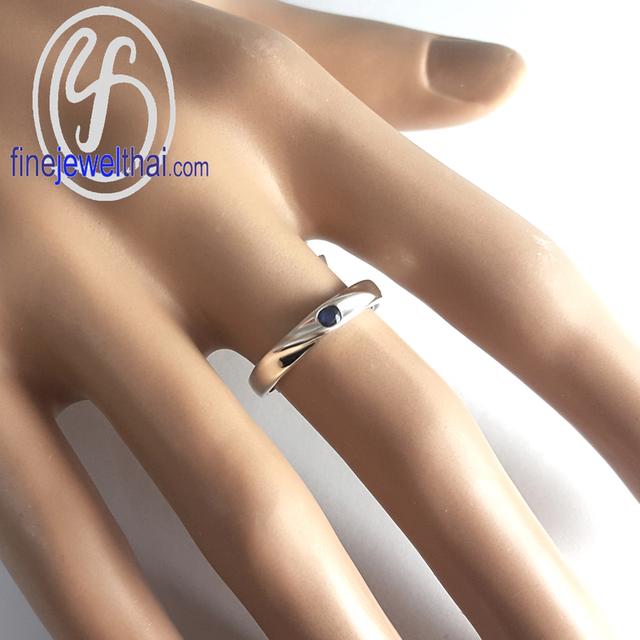 Finejewelthai แหวนไพลิน พลอยแท้ พร้อมใบรับรอง R1205_6bl 4