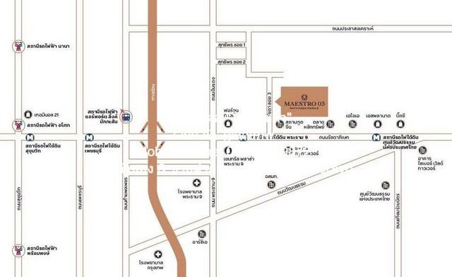 DSL-412 ต้องการขาย คอนโด มาเอสโตร 03 รัชดา - พระราม 9 29 sq.m. ทำเลศักยภาพ 3