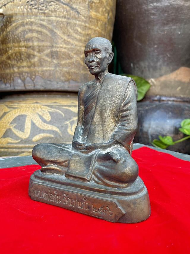 พระบูชาหลวงพ่อกัน วัดเขาแก้ว นครสวรรค์ หน้าตัก5นิ้ว เนื้อทองเหลือง ปี36 รูปที่ 5