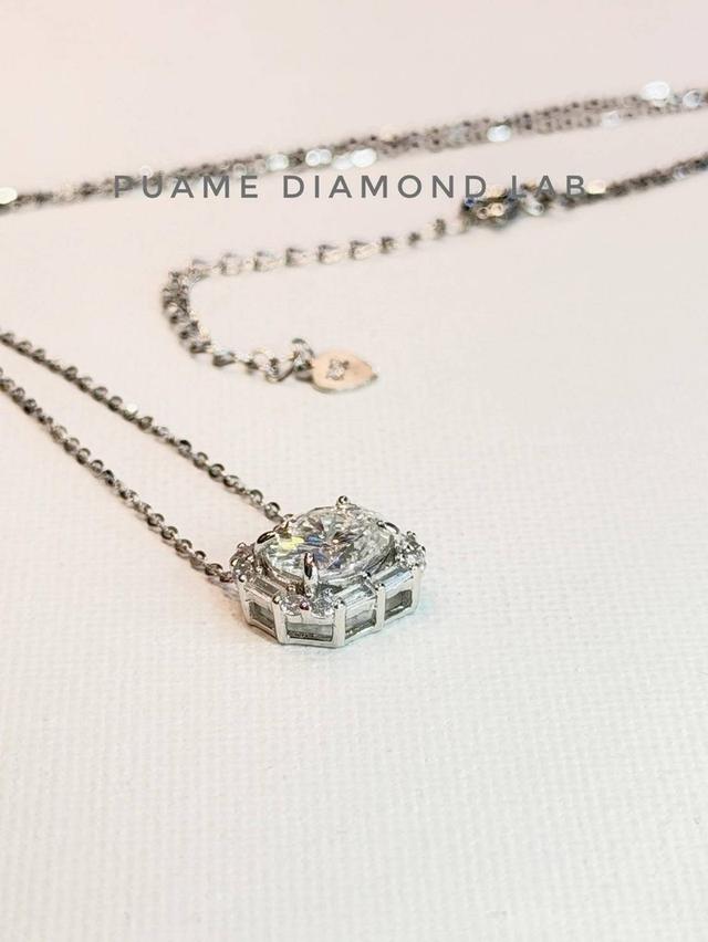 สร้อยคอจี้เพชร เหมาะกับคุณผู้หญิงใส่ออกงานได้ทุกงานเป็นของขวัญวันแต่งงานวันเกิดพร้อมใบรับประกันสินค้าที่ร้านปุอามี่ Diamond Lap Rama2(095-8894732)