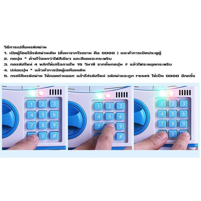 กระปุกออมสิน ตู้ ATM CARTOON BANK ตู้ดูดแบงค์,ดูดเหรียญ INTELLIGENT Cartoon atm ลาย LOL แอลโอแอล สุดน่ารัก คละลายจัดส่ง 8