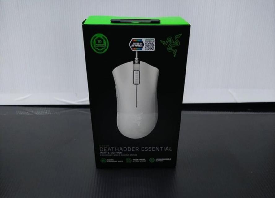 เมาส์ Razer Deathdder Essential สีขาว  2