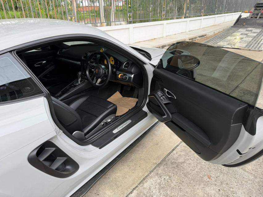 PORSCHE 718 CAYMAN 2.0 Turbo 2018 สีดำ WRAP สีเทา ชุดแต่ง GT4 RS รอบคัน รถสวยสุด ออฟชั่นล้น รูปที่ 5