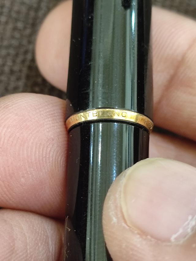 ปากกา หมึกซึม Montblanc รุ่น Vintage 1970's Montblanc 420 Black with Gold Trim 14k 585 Nib F Piston Filler Mechanical System Fountain🇩🇪 Pen รูปที่ 6