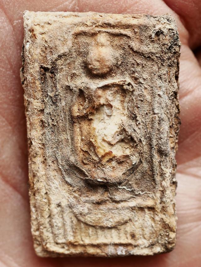 พระสมเด็จบางขุนพรหม พิมพ์ยืนประทานพร กรุเจดีย์เล็ก วัดใหม่อมตรส....เก่าๆ รูปที่ 7