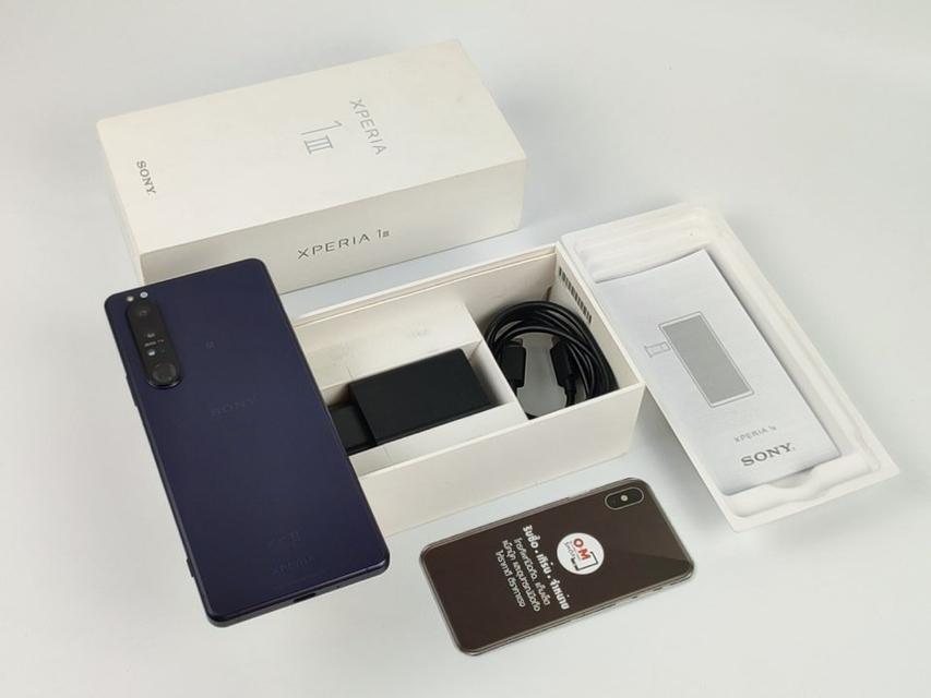  ขาย/แลก Sony Xperia1III Mark3 12/256 สี Frosted Purple ศูนย์ไทย ประกันศูนย์ สภาพสวยมาก แท้ ครบกล่อง เพียง 23,900 บาท 1