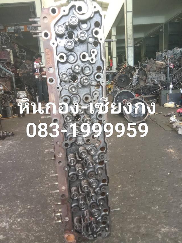 ฝาสูบ hino K13C ฮีโน่ เคสิบสาม ฝาสูบ เก่าแท้ 24วาวล์ ธรรมดา  2