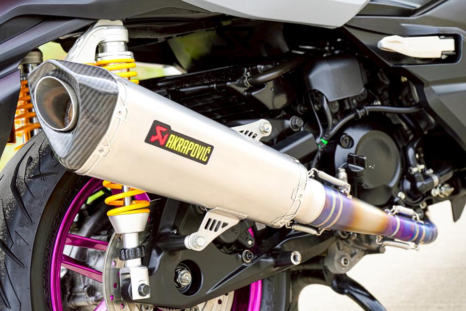 2024 Honda forza 350 rs ปี 2024 แต่งเต็มล้นคัน! 🔥 💥 ท่อ akrapovic / ไฟหรี่ bm + ไฟเลี้ยวในตัว เปลี่ยนสีได้ / ล้อสี powder coat 11