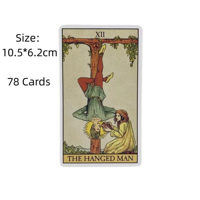 🎴 Rider Waite Tarot Cards English Version | Oracle Board Game for Family & Party Fun | 78-Card Deck