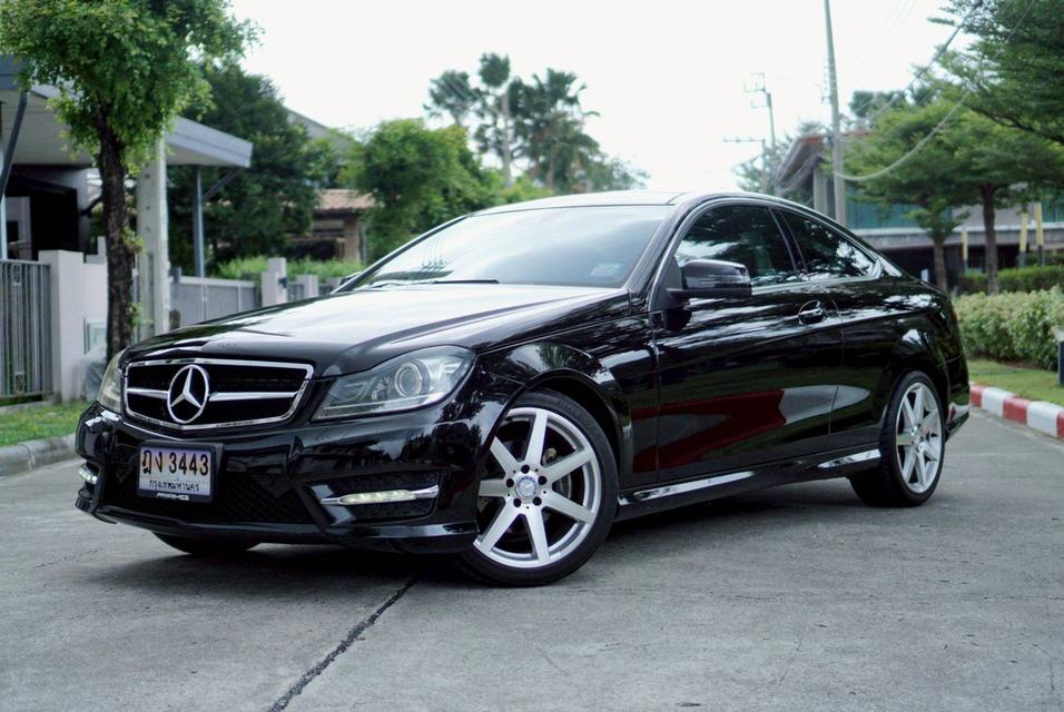 Benz C180 COUPE AMG Sport 2013 สีดำ