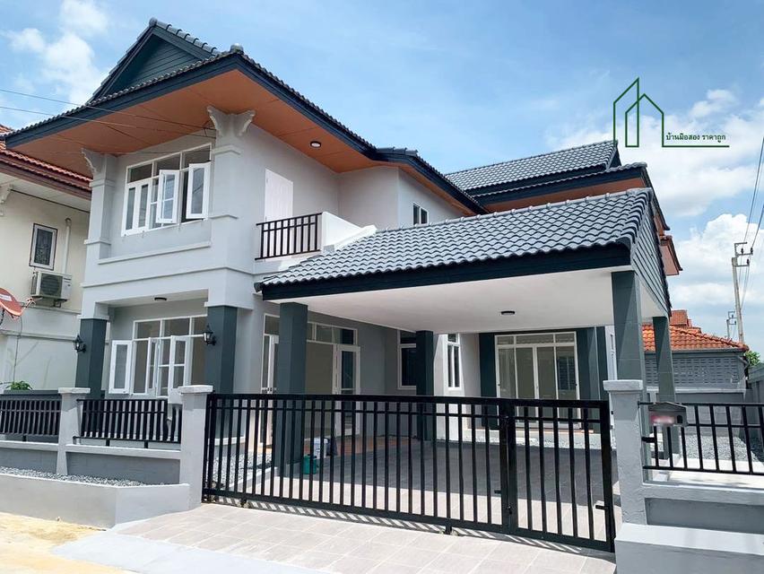 บ้านเดี่ยว 2 ชั้น หมู่บ้านพนาสนธิ์ การ์เด้นโฮม 6 ถนนหทัยราษฎร์ 39 รีโนเวทใหม่ทั้งหลัง  1