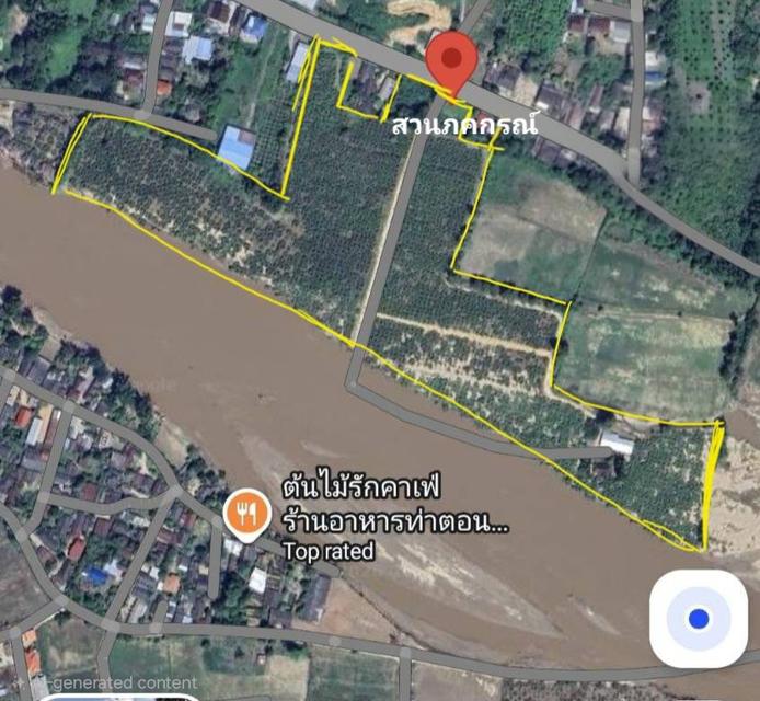 ที่ดินทำเลสวยติดแม่น้ำกก 50 ไร่ — ท่าตอน แม่อาย เชียงใหม่ พร้อมบ้าน + สวน + โกดัง 1