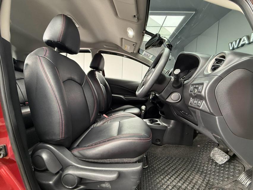 2018 NISSAN NOTE, 1.2 VL โฉม ปี17-ปัจจุบันสีแดง ตัวท็อปสุด ปุ่มสตาร์ท จดทะเบียนปี2019 รูปที่ 5