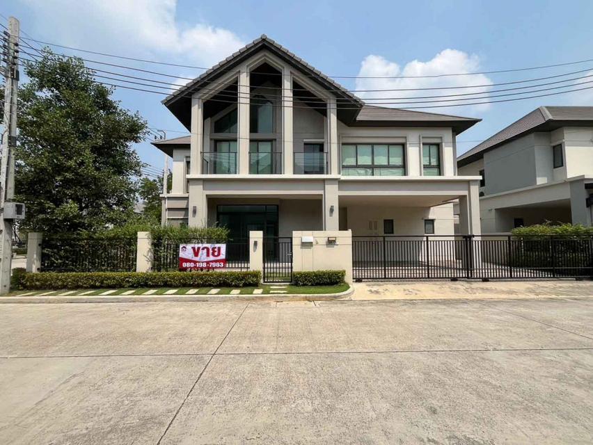 ขายบ้านเดี่ยวต้นซอย สภาพดี  4 นอน หมู่บ้าน Bangkok Boulevard รามอินทรา-วัชรพล 72 ตรว 2 ชั้น 1