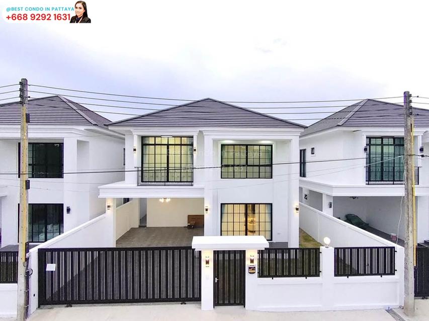 ✨ #บ้านเดี่ยวสร้างใหม่สองชั้น ห้วยใหญ่ติดสุขุมวิท #รหัสทรัพย์451 ✨ 1