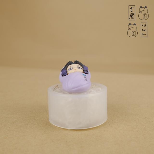 ตุ๊กตา ฟิกเกอร์ ชิโนบุ โคโจ。เสาหลักแมลง 🦋   Shinobu Kocho Tiny 3.8 cm ✅ Bandai・Demon Slayer  ・Kimetsu no Yaiba Okurumi Mascot・Vol. 1❄️✨ รูปที่ 7