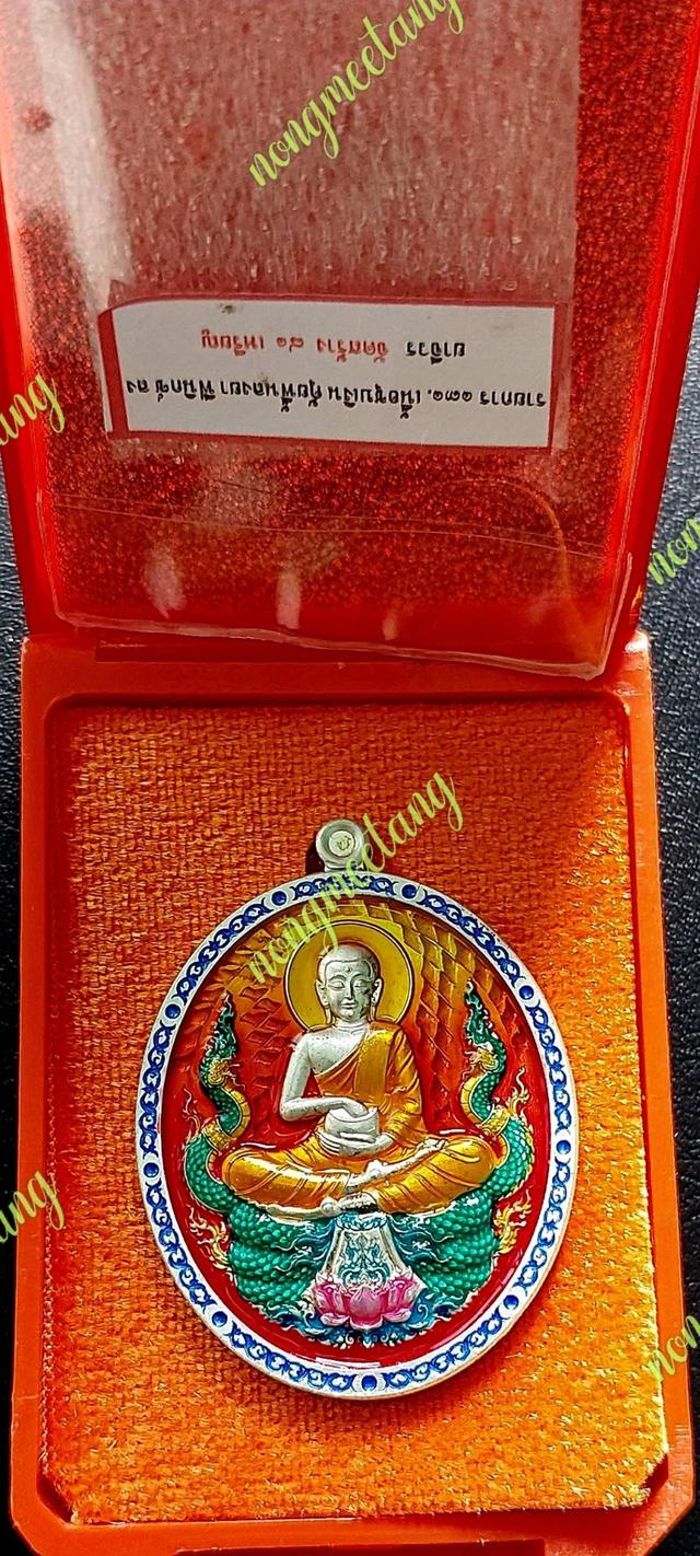 💥เหรียญพระสิวลีจกบาตตร  🔊รุ่นอุดมทรัพย์ 💢เนื้อชุบเงินคุ้ยพื้นลงยาฟินิกซ์ลงยาจีวร📣เลข๕๘ จัดสร้าง. ๘๑ เหรียญสังฆาฎิ ปี๒๕๖๗ 3