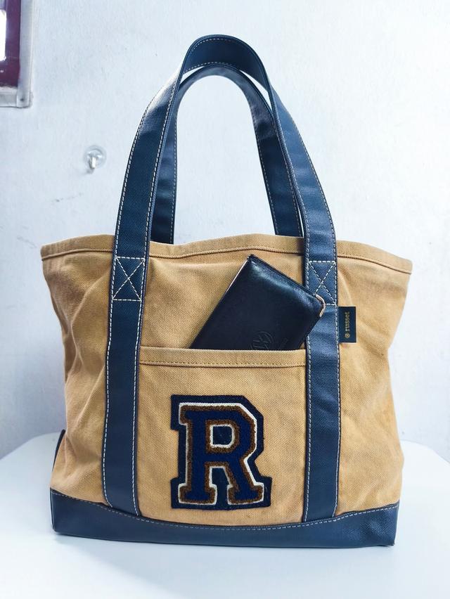 Russet ผ้าเเคนวาสสีน้ำตาลโลโก้R