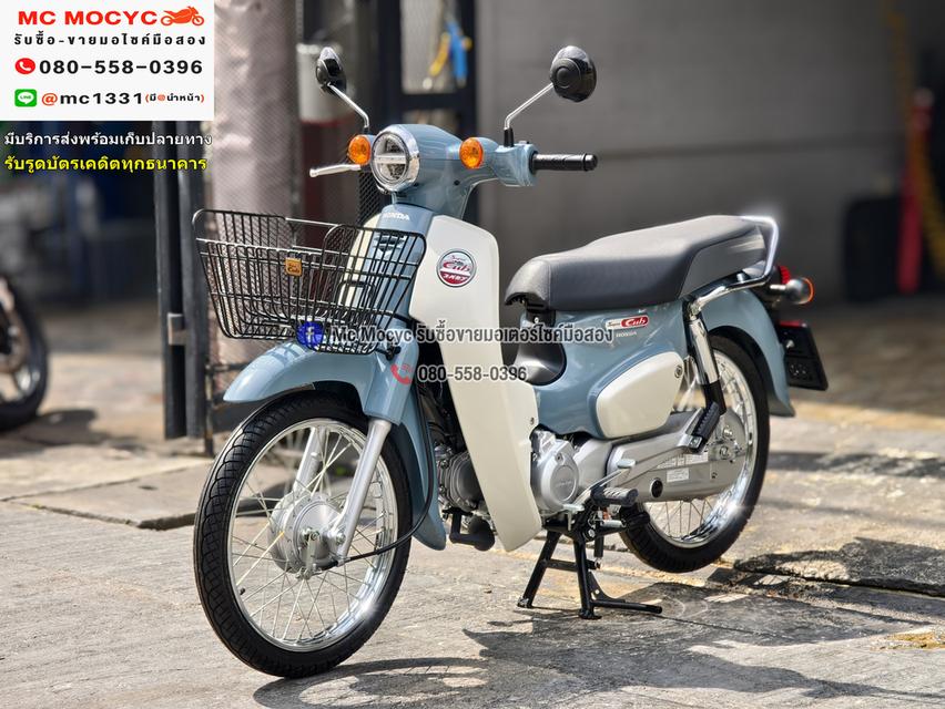 Super cub 2025 เลขไมล์100โลแท้ รถบ้านแท้มือเดียว สภาพใหม่ป้ายแดงไร้รอย มีเล่มเขียวชุดโอนครบ No1256