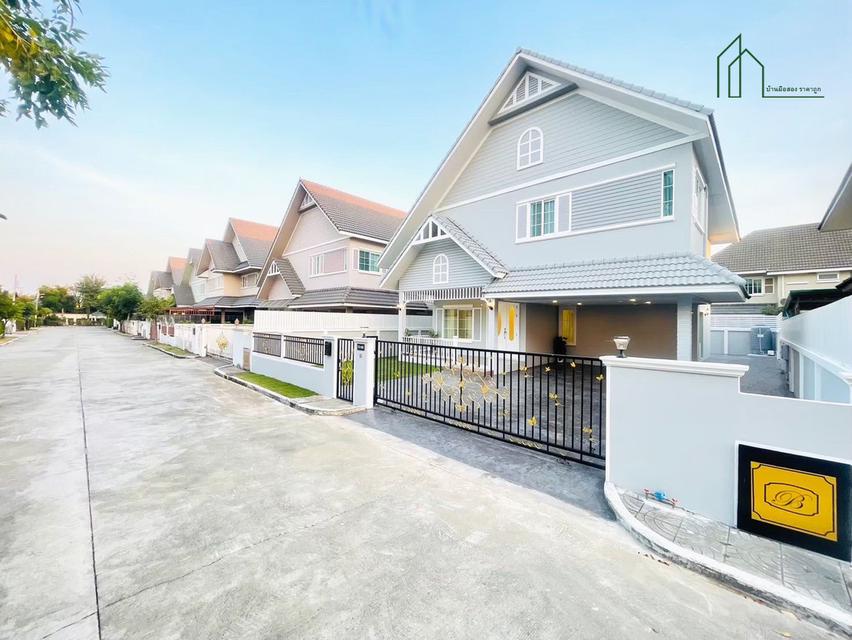 บ้านเดี่ยวหลังใหญ่ สไตล์อังกฤษ หมู่บ้านบริติชพาร์ค ทวีวัฒนา ใกล้สวนหลวง 2 1