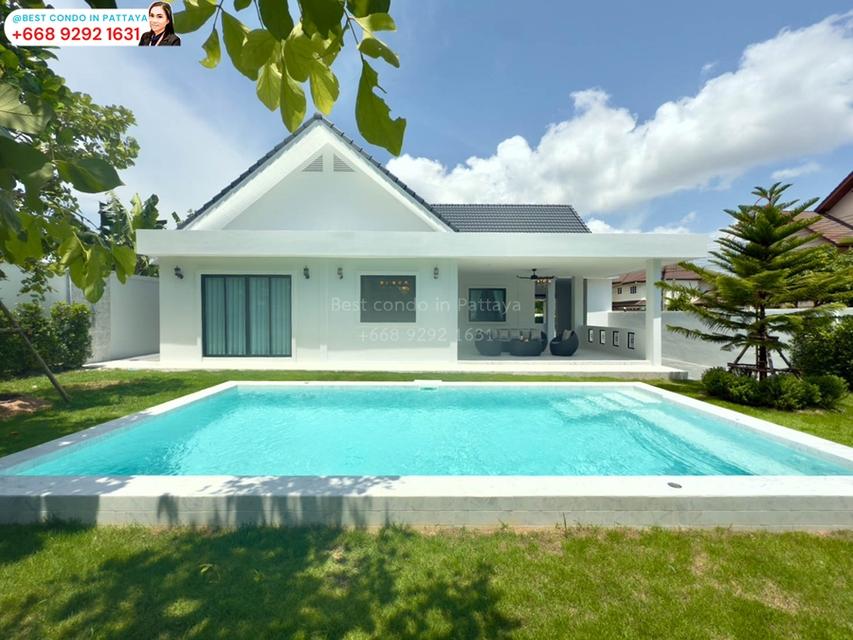 ✨ #บ้านหรูพัทยา พร้อมสระว่ายน้ำ #รหัสทรัพย์447 ✨ 🔥🔥 ราคาเพียง 10.9 ล้าน 🔥🔥 🏡 บ้านหัวมุม ขนาดกว้าง พร้อมสระว่ายน้ำระบบเกลือ และเฟอร์ครบทุกห้อง 9