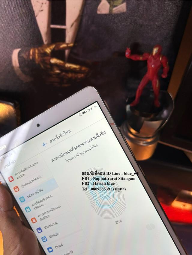 Huawei mediapad M3 จอ8.4นิ้ว ใส่ซิมโทรได้ รองรับ4G Rom32Ram4  สภาพสวย ใช้งานปกติ ได้ทุกซิม 10