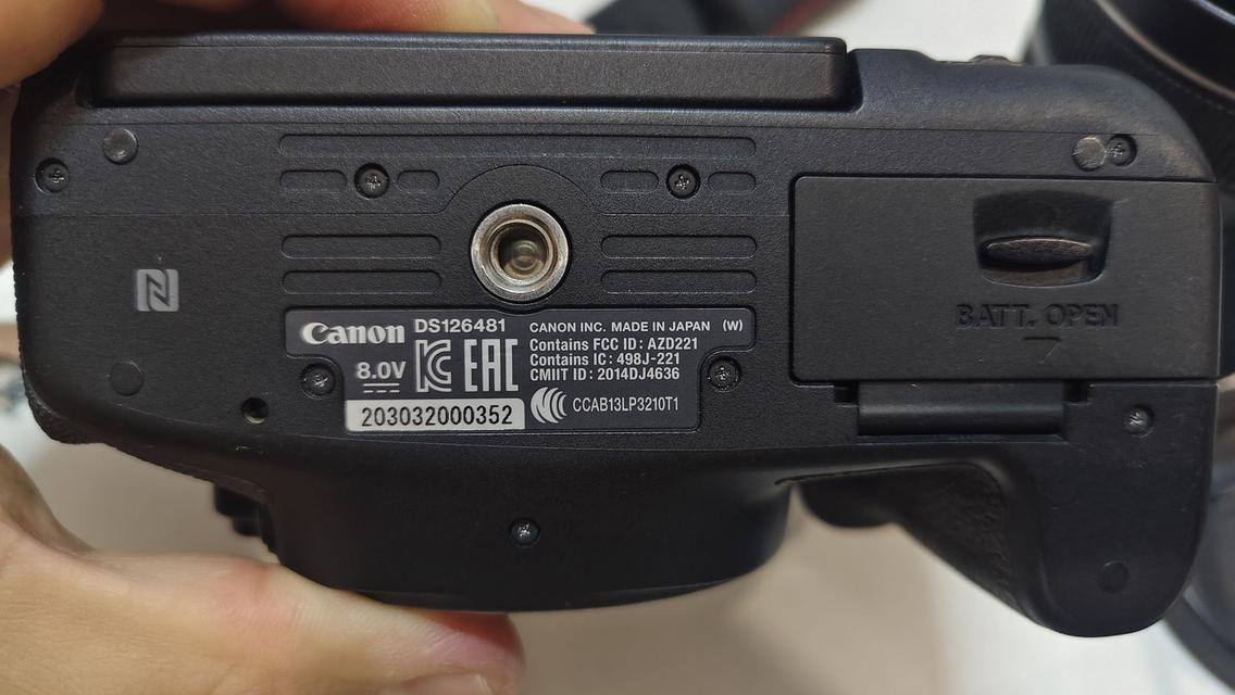  ขายกล้องมือสอง canon eos 760d พร้อมเลนส์ 18-135 is stm แท่นชาร์จ แบตแท้ ฟิวเตอร์กันหน้าเลนส์ 6