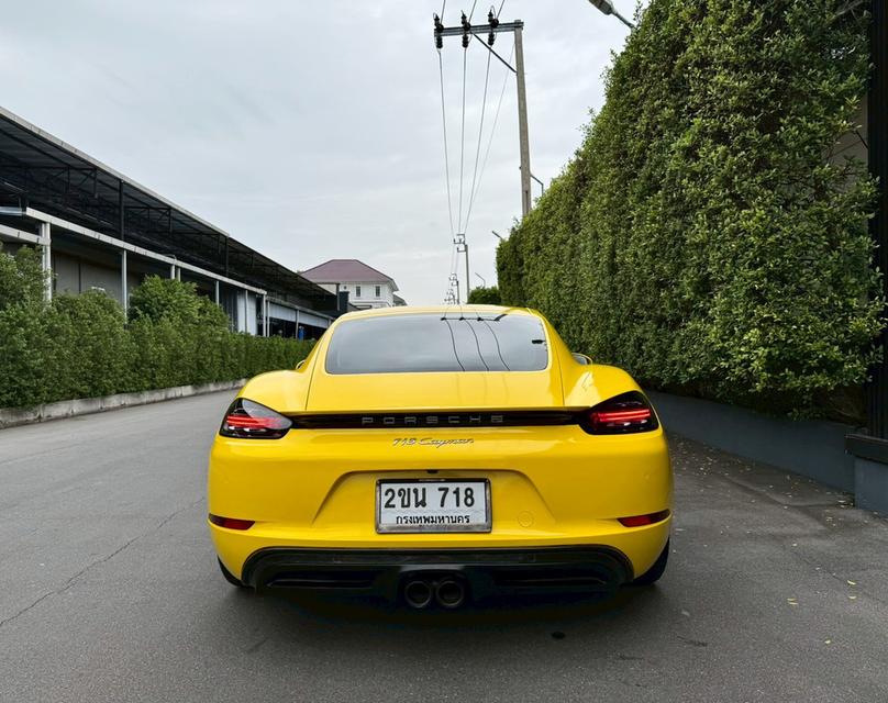 Porsche 718 Cayman สีขาว Warp เหลือง ปี 2018 จด 2019 ประวัติเข้าศูนย์ชัดเจน