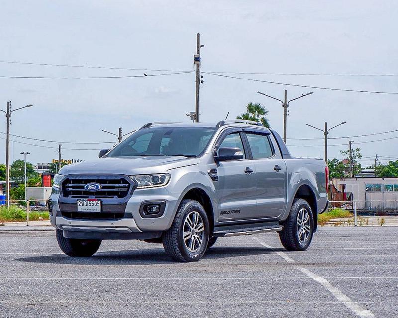 FORD RANGER Double cab Wildtrak 2.0L Bi-Turbo 4x2 10AT สีเทา ปี 2020